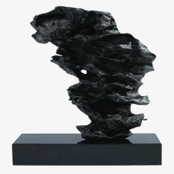 奇石假山金属抽象雕塑艺术品素材