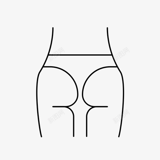 健身美臀女性身材臀部11svg_新图网 https://ixintu.com 健身 美臀 女性 身材 臀部