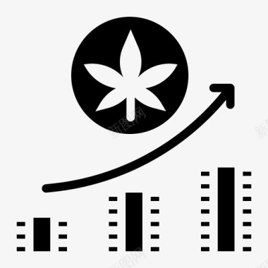 利润大麻14固体图标