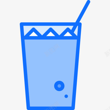 柠檬水46号咖啡蓝色图标
