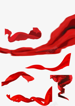 红布帘红绸布红布幕帘素材