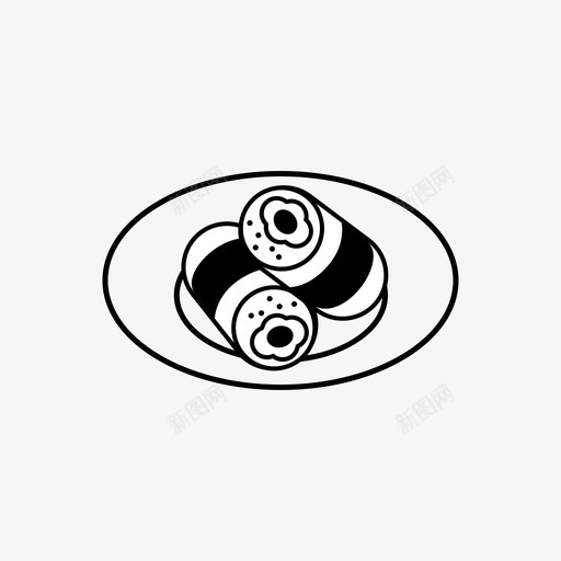 粢饭团svg_新图网 https://ixintu.com 饭团