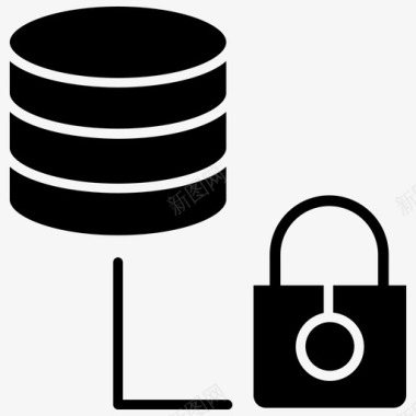 数据保护数据隐私数据库图标