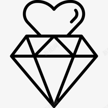 钻石爱情172直线型图标