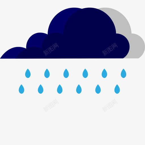 大暴雨转特大暴雨01svg_新图网 https://ixintu.com 大暴雨 转特