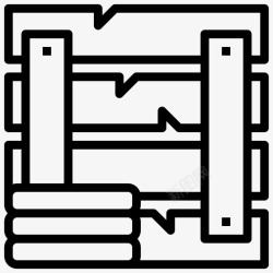 院子围墙围墙建筑和城市花园高清图片