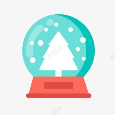 圣诞节水晶球图标