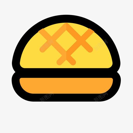 菠萝包svg_新图网 https://ixintu.com 港式菠萝包 菠萝