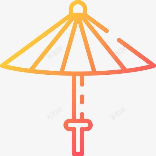 雨伞中国95梯度svg_新图网 https://ixintu.com 雨伞 中国 梯度