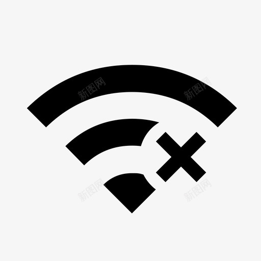 WiFi断网svg_新图网 https://ixintu.com 断网