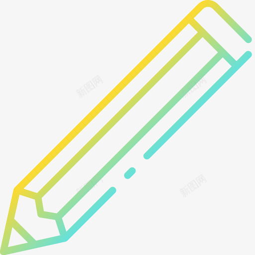 铅笔设计167渐变色svg_新图网 https://ixintu.com 铅笔 设计 渐变 变色