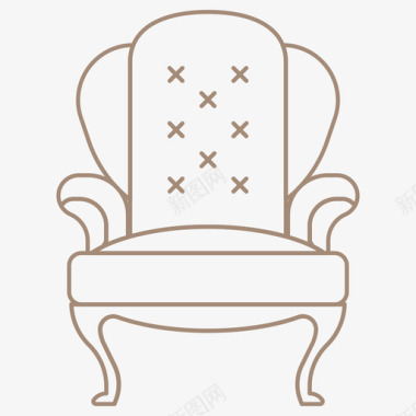Tiffany椅子图标