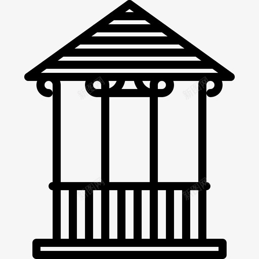 露台铁匠直线式svg_新图网 https://ixintu.com 露台 铁匠 直线式