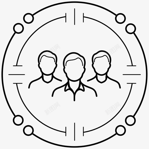 机器学习中的聚类目标营销目标定位svg_新图网 https://ixintu.com 机器 学习 中的 聚类 目标 营销 定位