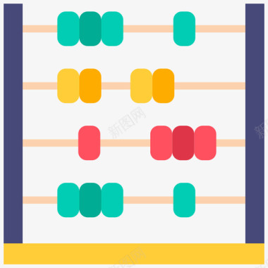 算盘中国94扁平图标