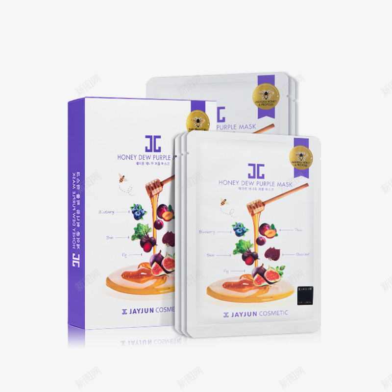 JAYJUN捷俊紫莓蜂蜜面膜25ml5片韩国补水保png_新图网 https://ixintu.com 捷俊 紫莓 蜂蜜 面膜 膜片 韩国 补水 水保