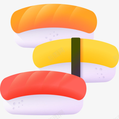寿司instagram亮点故事食品2色彩图标