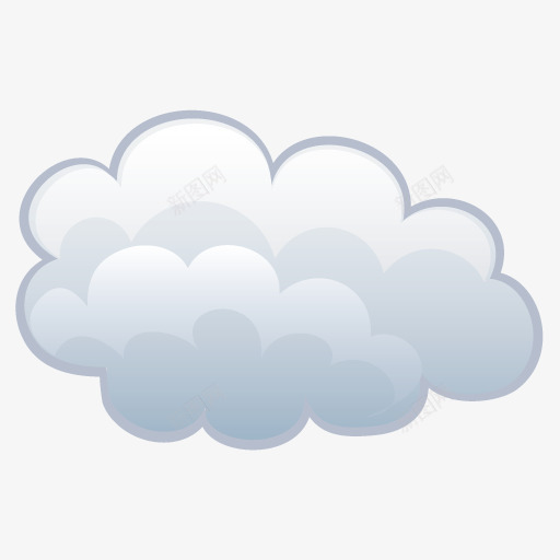 白色的云朵图标png_新图网 https://ixintu.com 白色 云朵 图标