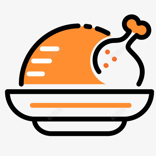 茶菇鸡svg_新图网 https://ixintu.com 茶菇