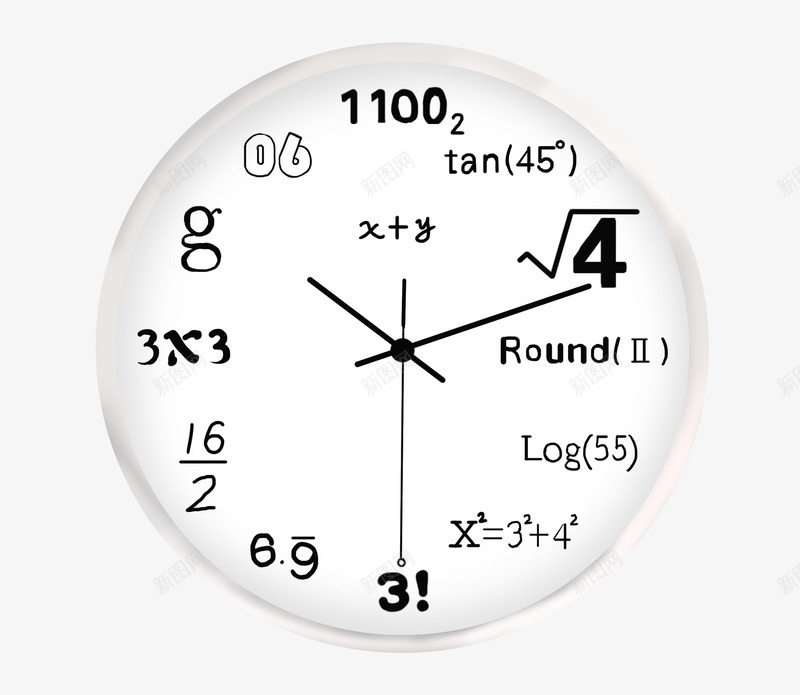 数学公式时间png免抠素材_新图网 https://ixintu.com 数学公式 时间