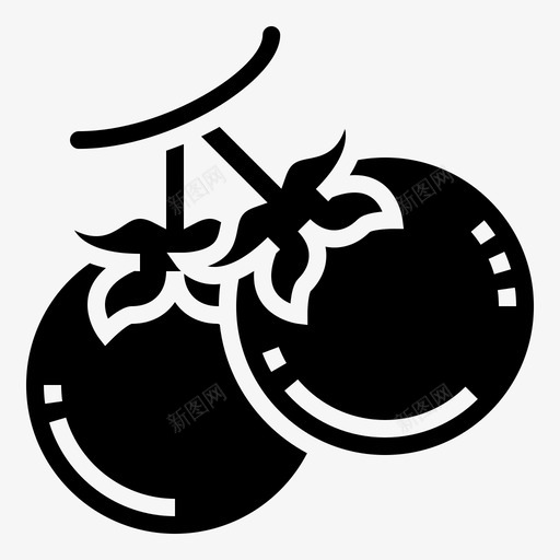 番茄蔬菜4字形svg_新图网 https://ixintu.com 番茄 蔬菜 字形