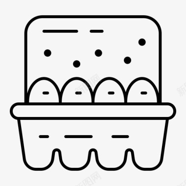 鸡蛋烹饪配料图标
