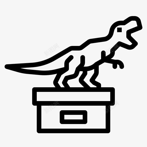 恐龙博物馆114线性svg_新图网 https://ixintu.com 恐龙 博物馆 线性