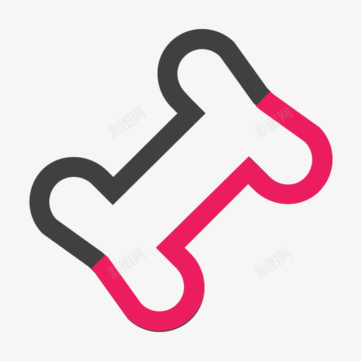 red宠物骨头svg_新图网 https://ixintu.com 宠物 骨头