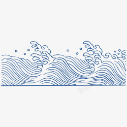 中国古风传统纹样祥云海浪透明图案AI矢量36素材