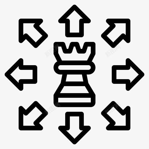 战略业务497线性svg_新图网 https://ixintu.com 战略 业务 线性
