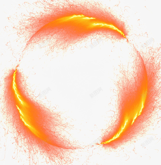 圆形的火圈透明png免抠素材_新图网 https://ixintu.com 圆形 形的 火圈 透明
