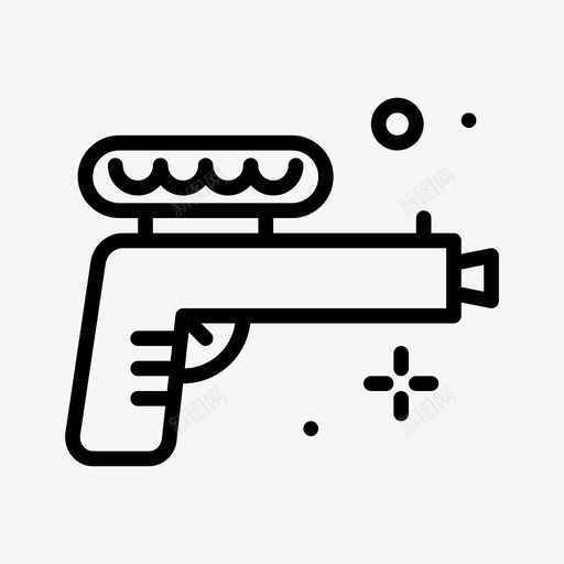 水枪玩具48直线型svg_新图网 https://ixintu.com 水枪 玩具 直线 线型