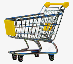 购物车孤立豁免剪出购物超市业务采购装饰消费素材