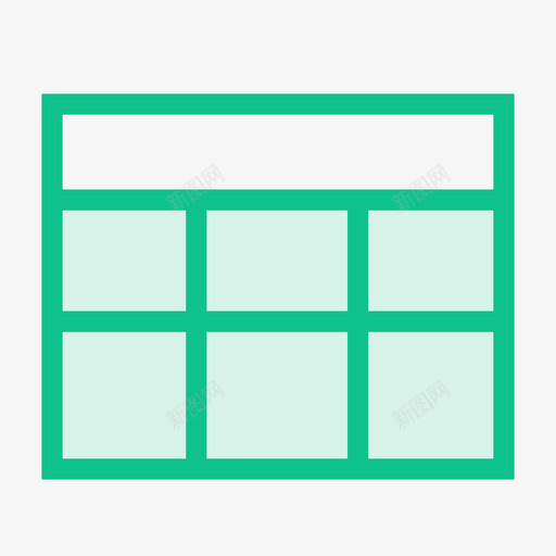 表单组件表格绿svg_新图网 https://ixintu.com 表单 组件 表格