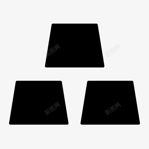 金条svg_新图网 https://ixintu.com 金条 填充 扁平 手绘 单色 简约