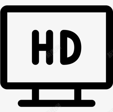 HD高清视频电视显示器图标