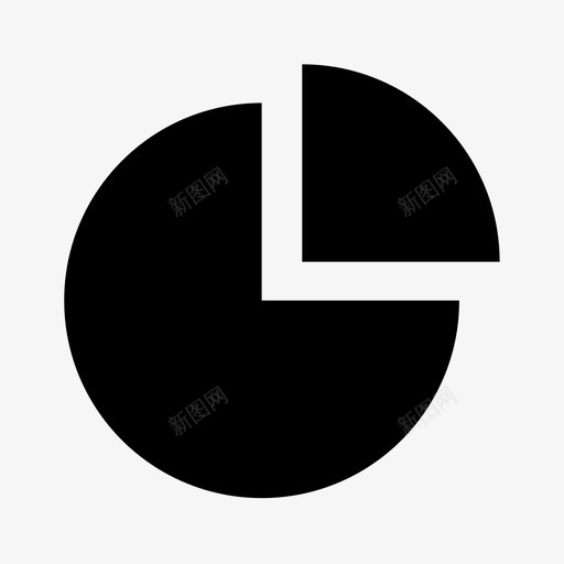 饼图svg_新图网 https://ixintu.com 饼图 填充 扁平 手绘 单色 简约