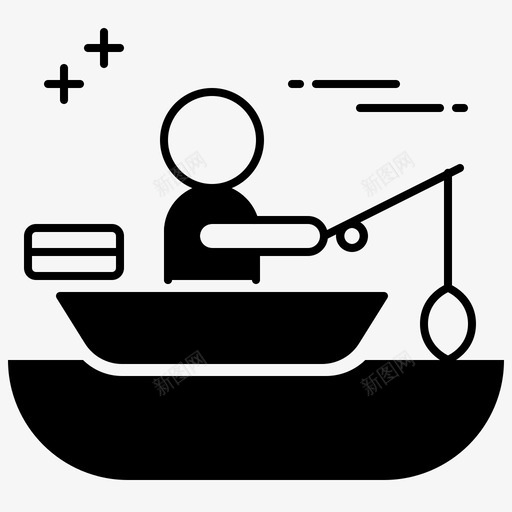 fishingsvg_新图网 https://ixintu.com 填充 精美 手绘