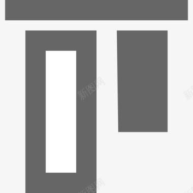 顶对齐图标