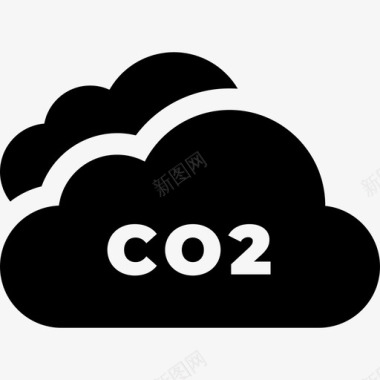 二氧化碳自然灾害38充满图标