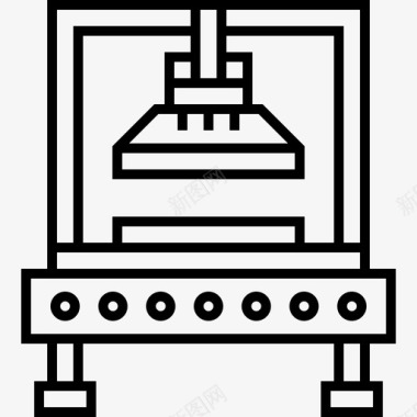 制造工业过程47线性图标