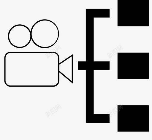 07摄像机业务分组svg_新图网 https://ixintu.com 摄像机 业务 分组