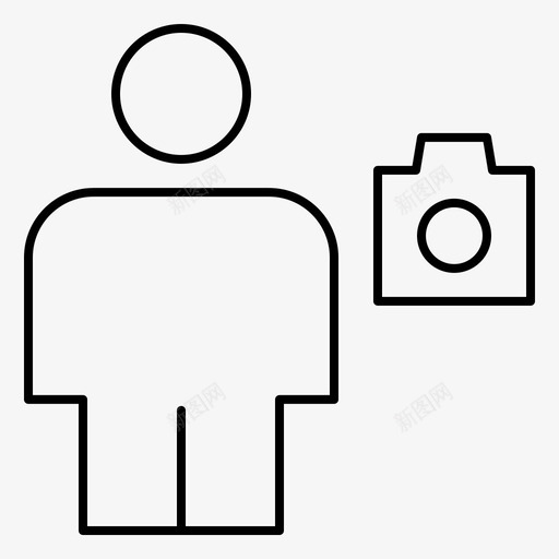 化身身体相机svg_新图网 https://ixintu.com 化身 身体 相机 照片 用户