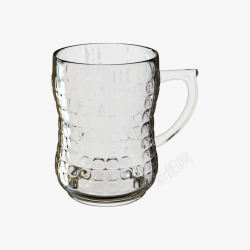 啤酒杯透明玻璃的玻璃素材