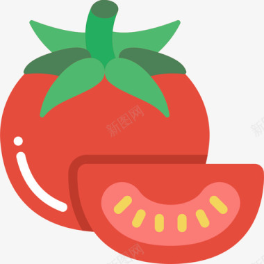 番茄意大利25平坦图标