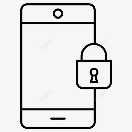 智能移动电话受保护svg_新图网 https://ixintu.com 智能 安全 手机 移动电话 保护 锁定 安全服 服务 常规 线路