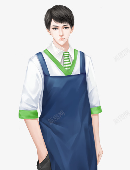 便利店男服务生png免抠素材_新图网 https://ixintu.com 便利店 男服 服务生