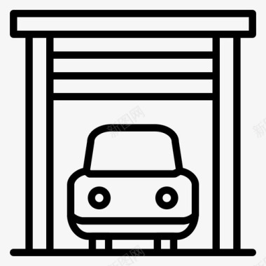 汽车车库运输工具图标