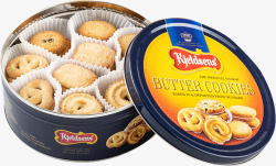 饼干罐丹麦进口丹麦蓝罐Kjeldsens曲奇饼干1高清图片