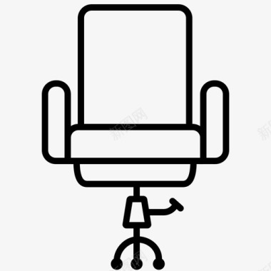 椅子活动椅办公椅图标